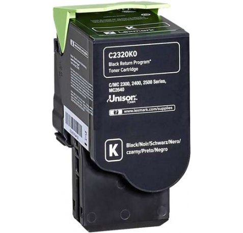 Lexmark C2325 / C2425 / C2535 / MC2325 / MC2425 / MC2535 / MC2640 Negro Cartucho de Toner Original - C2320K0