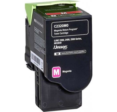 Lexmark C2325 / C2425 / C2535 / MC2325 / MC2425 / MC2535 / MC2640 Magenta Cartucho de Toner Original - C2320M0
