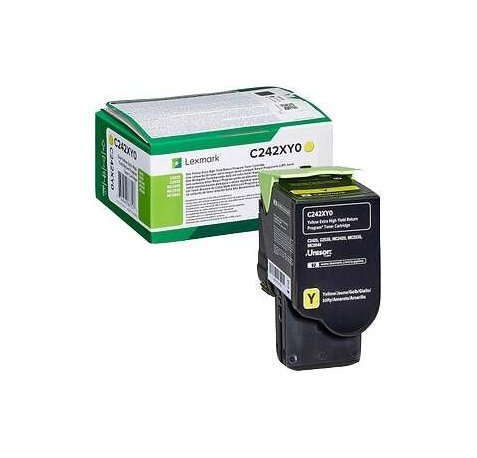Lexmark C2425 / C2535 / MC2425 / MC2535 / MC2640 Amarillo Cartucho de Toner Original - C242XY0