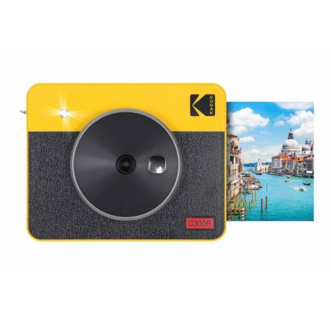 Kodak Mini Shot 3 Camara Digital Instantanea Bluetooth 10mp - Pantalla LCD 1.7" - Flash Integrado - Espejo para Selfies - Color Amarillo
