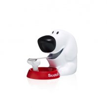 Scotch Magic Dispensador de Cinta Adhesiva - Para Rollos de hasta 19mm x 8.89m - Incluye 1 Cinta Adhesiva - Forma de Perro - Color Transparente Scotch Magic Dispensador de Cinta Adhesiva - Para Rollos de hasta 19mm x 8.89m - Incluye 1 Cinta Adhesiva - Forma de Perro - Color Transparente