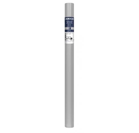 Canson Rollo de Papel Seda 17g/mÂ² - Rollo de 50x500cm - Ideal para Manualidades y Decoracion - Color Plata