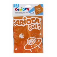 Carioca Delantal Baby 2-4 Años - Impermeable - Manga Larga - Bolsillos - Lavable a Maquina - Cierre con Velcro - Zona para Nombre - Color Varios