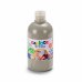 Carioca Botella de Tempera 500ml - Superlavable - Facil de Mezclar - Alta Opacidad - Color Plata