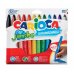 Carioca Jumbo Pack de 12 Rotuladores - Cuerpo Octogonal Maxi - Tinta Superlavable - Punta Maxi 6mm Bloqueada - Tapa Ventilada - Color Varios