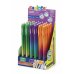 Pack Carioca Oops Easy Expositor de 30 Boligrafos Borrables - Tinta Termo Sensible - Cuerpo con Efecto Degradado - Punta de Ø 0.7mm - Doble Goma - Color Varios