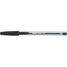 Carioca Sfera Boligrafo - Punta Ø 1mm - Capuchon y Retro del Color de la Tinta - Escritura Super Deslizante - Paquete de Papel - Color Azul (50 uds)