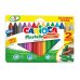 Carioca Plastello Maxi Pack de 12+2 Plasticeras Triangulares - Brillantes y Lavables - Colores Surtidos