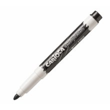 Carioca Rotulador para Pizarra Blanca Clip - Tapa con Clip - Se Borra Facilmente - Se Seca Rapidamente - Punta de Ø 4.5mm - Color Negro (12 uds)