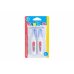 Carioca Pack de 2 Mini Boligrafos Correctores - Punta de Metal Resistente y Precisa - Apto para Todo Tipo de Papel - Secado Rapido - Color Blanco