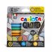 Carioca Metallic Maxi Pack de 6 Rotuladores - Punta Maxi Ø 6mm - Ideales para Superficies Oscuras - Colores Permanentes en Superficies Porosas - Color Varios