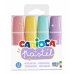 Carioca Memolight Pack de 4 Subrayadores Pastel - Tinta a Base de Agua y Lavable - Punta Biselada - Color Varios