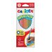 Carioca Supercolor Pack de 12 Lapices de Madera - Cuerpo Hexagonal - Colores Intensos y Gran Opacidad - 3.3mm de Grosor - Color Varios