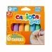 Carioca Tizas Maxi Multicolor Baby Pack de 6 Tizas - sin Polvo - Certificado a Partir de 24 Meses - Colores Brillantes - Lavables - Faciles de Borrar - Color Varios