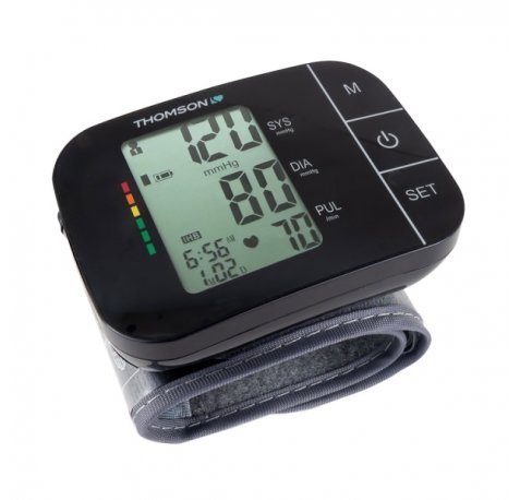 Thomson Cardio W7 Tensiometro de MuÃ±eca - Deteccion Arritmia - Memoria 60 Lecturas - 2 Usuarios - Color Negro