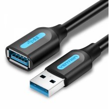 Vention Cable Extension USB 3.0 A Macho a A Hembra - 2m - Color Negro