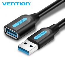 Vention CableTech Pro Extensor USB 3.0 - Alta Velocidad de Transferencia - Conductor de Cobre - Conexion Segura y Estable - Color Negro