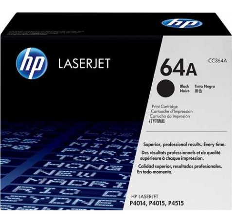 HP CC364A Negro Cartucho de Toner Original - 64A