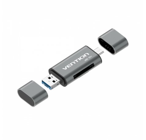 Vention Lector de Tarjetas Externo USB 3.0 - Color Gris