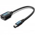 Vention Adapatador USB - Mini-USB Macho - USB-A Hembra - 480Mbps - Cable 15cm - Color Negro