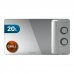 Cecotec Proclean 3160 Mirror Microondas - 700W - Capacidad 20L - Grill de 800W - Tecnologia 3DWave - Modo Descongelar - 6 Niveles - Avisador Acustico - Color Acero