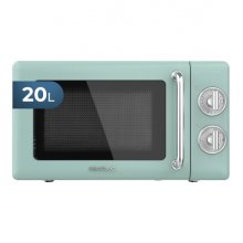 Cecotec Proclean 3010 Retro Green Microondas - 700W - Capacidad 20L - 6 Niveles - Estilo Vintage - Avisador Acustico - Color Menta Cecotec Proclean 3010 Retro Green Microondas - 700W - Capacidad 20L - 6 Niveles - Estilo Vintage - Avisador Acustico - Color Menta