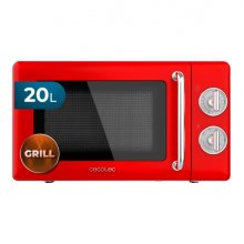 Cecotec Proclean 3110 Retro Red Microondas con Grill - 700W - Capacidad 20L - 6 Niveles - Estilo Vintage - Avisador Acustico - Color Rojo Cecotec Proclean 3110 Retro Red Microondas con Grill - 700W - Capacidad 20L - 6 Niveles - Estilo Vintage - Avisador Acustico - Color Rojo