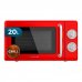 Cecotec Proclean 3110 Retro Red Microondas con Grill - 700W - Capacidad 20L - 6 Niveles - Estilo Vintage - Avisador Acustico - Color Rojo