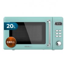 Cecotec Proclean 5110 Retro Green Microondas con Grill - 700W - Capacidad 20L - 5 Niveles - Bloqueo de Seguridad Infantil - Avisador Acustico - Color Menta Cecotec Proclean 5110 Retro Green Microondas con Grill - 700W - Capacidad 20L - 5 Niveles - Bloqueo de Seguridad Infantil - Avisador Acustico - Color Menta