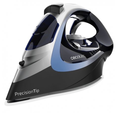 Cecotec IronHero 3200 Vital Plancha de Ropa - 3200W - Vapor Continuo 70g/min - Golpe de Vapor 270g/min - Suela Antiadherente - Sistema Antigoteo - Punta de Precision - Color Negro y Plata