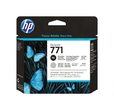 HP 771 Cabezal de Impresion Original - Negro Photo, Gris Light - CE020A