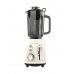 Cecotec Power Black Titanium RetroBeige Batidora de Vaso - 1200W - Jarra de 1.5L - Funcion Pulse - 4 Hojas Recubiertas de Titanio - Velocidad Ajustable - Color Beige