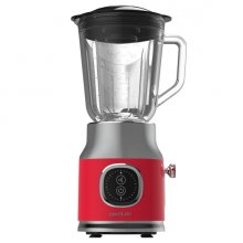 Cecotec RetroTwist Red Batidora de Vaso - 800W - Jarra de 1L - Funcion Pulse - 4 Hojas Recubiertas de Titanio - Color Rojo