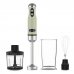 Cecotec Power RetroGreen 1200Max Cream and Crush Batidora de Mano - 1200W - Vaso de 0.5L - Accesorios Multifuncion - Campana Antisalpicadura - 4 Hojas Recubiertas de Titanio - Color Verde Claro