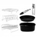 Cecotec Cecofry Pack de 8 Accesorios para Freidora de Aire hasta 6.5L - Superficie Antiadherente - Apto para Lavavajillass - Libre de BPA - Color Surtido