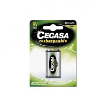 Cegasa Rechargeable Pack de 1 Pila Recargable HF22 9V 180mAh