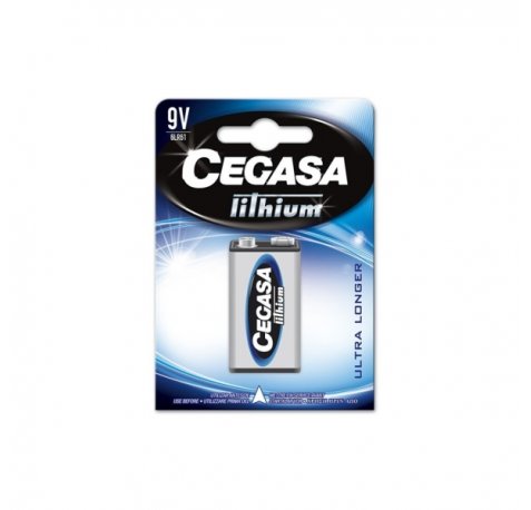 Cegasa Lithium Pack de 1 Pila de Litio 6LR61 9V