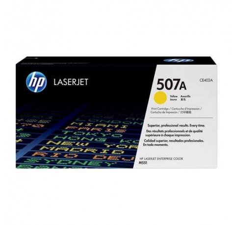 HP CE402A Amarillo Cartucho de Toner Original - 507A