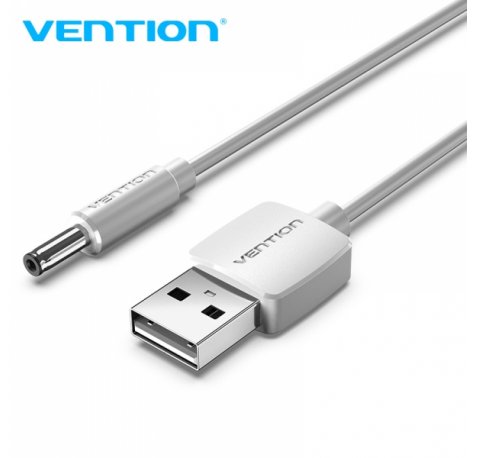 Vention Cable Conversor USB Macho a DC 3.5mm Macho - 1m - Color Blanco