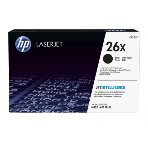 HP CF226X Negro Cartucho de Toner Original - 26X