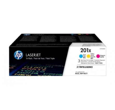 HP CF401X / CF402X / CF403X Pack de 3 Cartuchos de Toner Originales - 201X