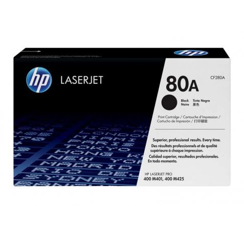 HP CF280A Negro Cartucho de Toner Original - 80A