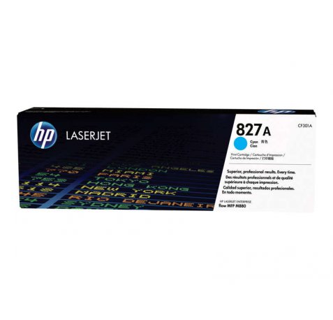 HP CF301A Cyan Cartucho de Toner Original - 827A