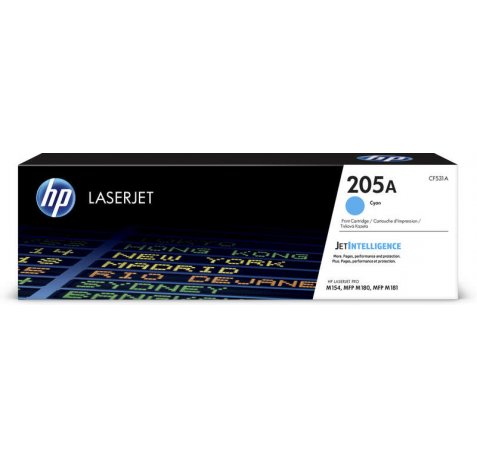 HP CF531A Cyan Cartucho de Toner Original - 205A
