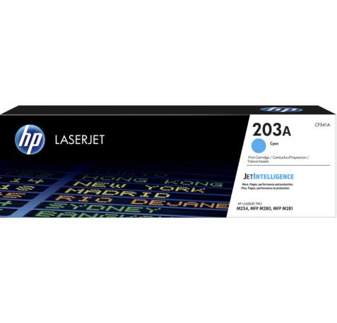 HP CF541A Cyan Cartucho de Toner Original - 203A