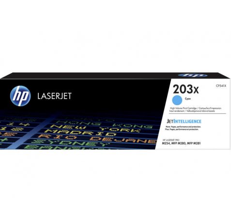 HP CF541X Cyan Cartucho de Toner Original - 203X