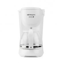 Orbegozo CG 4051 Cafetera de Goteo - Capacidad para 12 Tazas - Jarra de Cristal de 1,25L - Filtro Permanente - Deposito con Indicador de Agua - Mantenimiento de Calor por 30min - Color Blanco
