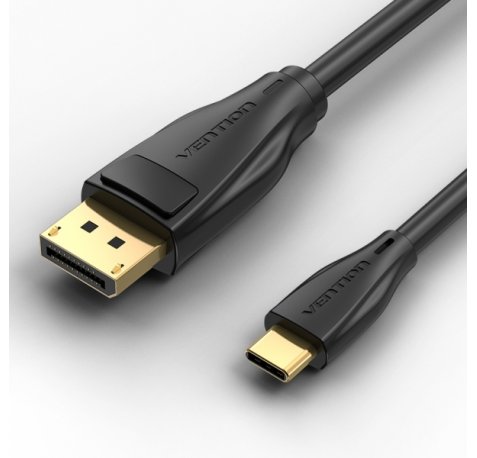 Vention Cable Conversor USB-C Macho a Displayport Macho - 1m - Color Negro