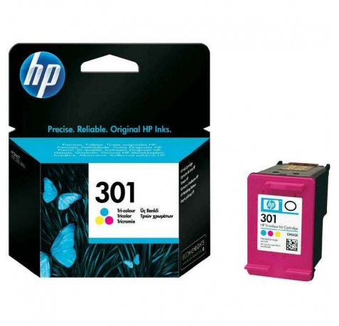 HP 301 Color Cartucho de Tinta Original - CH562EE