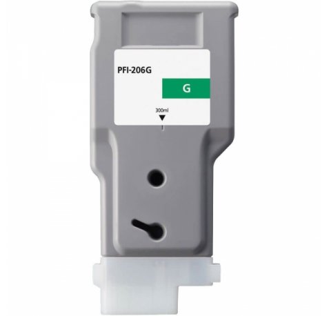 Compatible Canon PFI206 Verde Cartucho de Tinta Pigmentada PFI-206Y / 5306B001 para Canon imagePROGRAF IPF 6400, IPF 6450